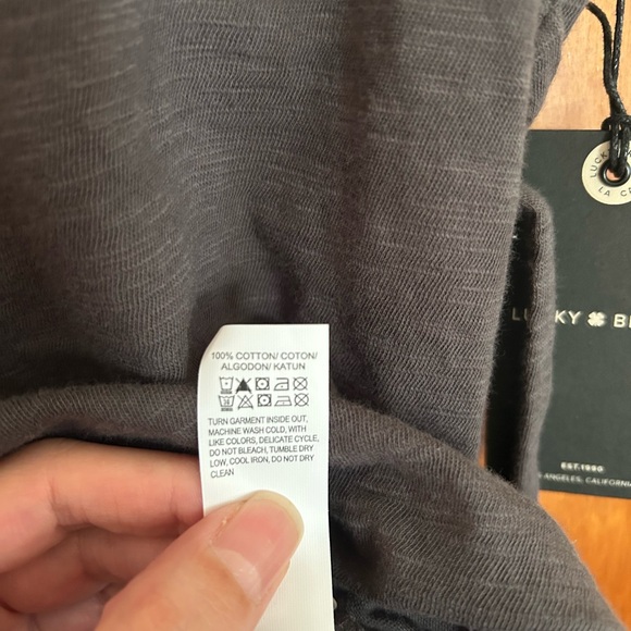 Lucky Brand Kiss Muscle Tee, Gray, Size Large - Picture 7 of 7